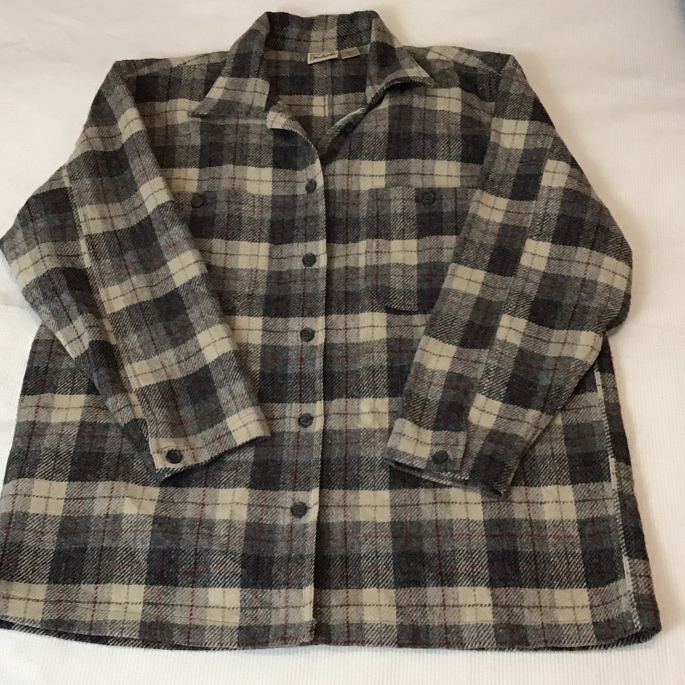Vintage Woolrich Wool Blend Plaid Shirt / Jacket